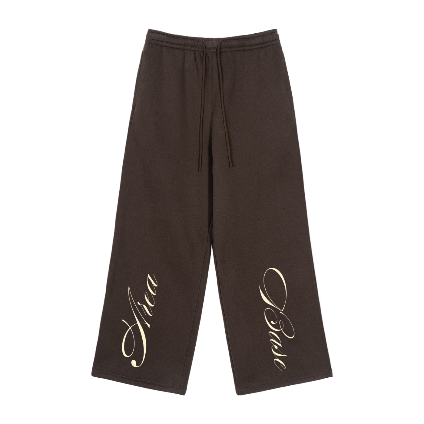 Fleece Drawstring Straight-Leg Sweatpants